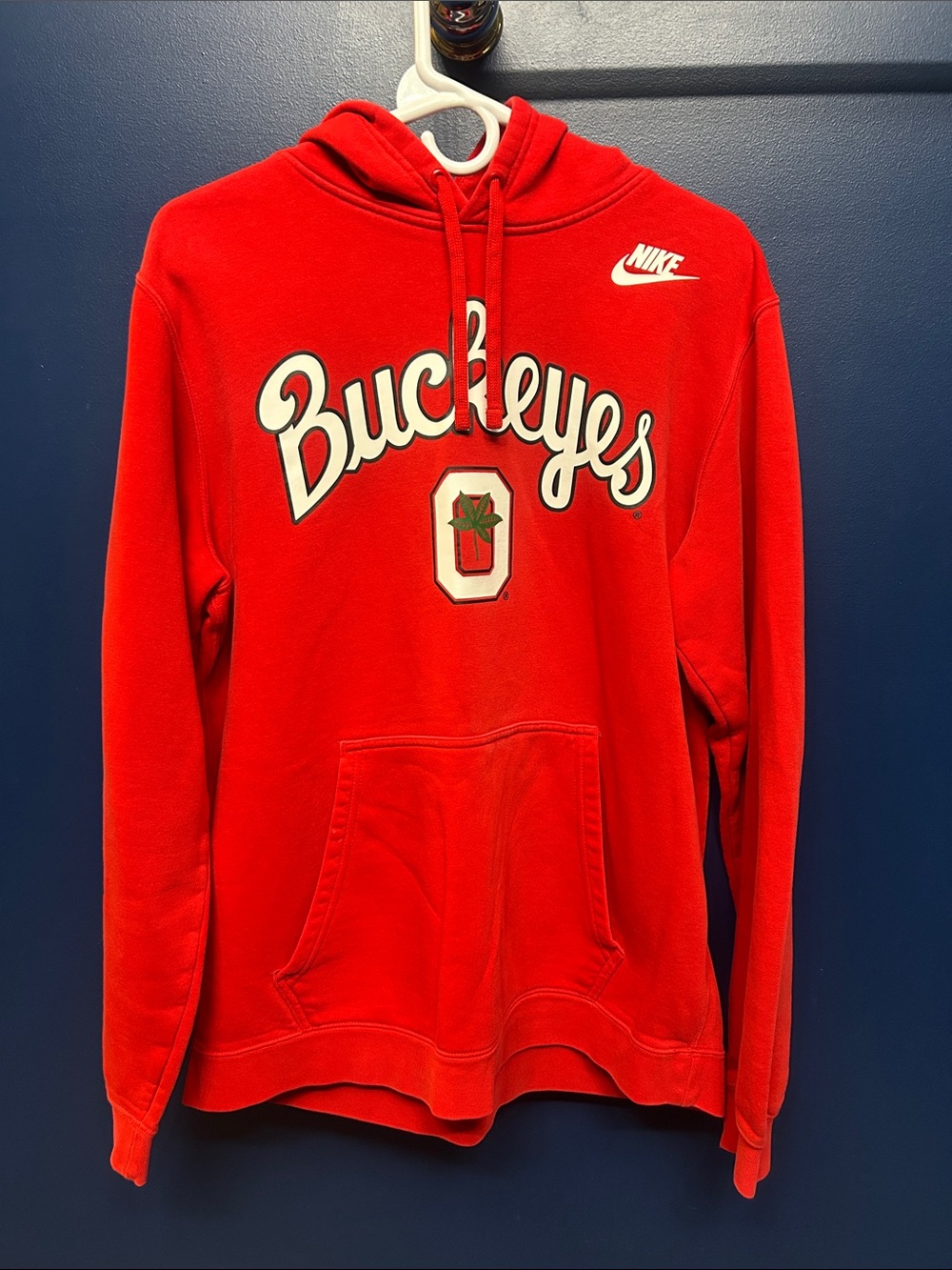 Nike Red Script Buckeyes Hoodie Size L